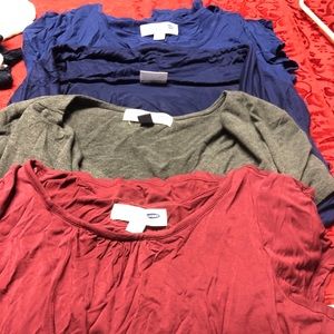 Maternity/nursing shirt lot